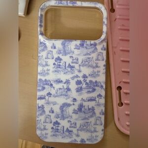 Blue and White Toile Pattern Phone Case